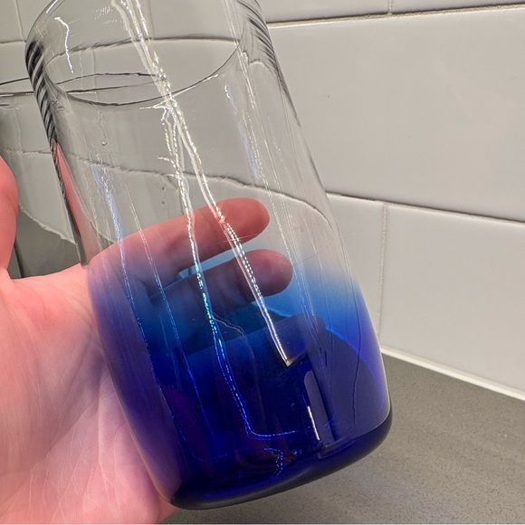 Hand Blown Cobalt Blue Glasses - Picture 5 of 5